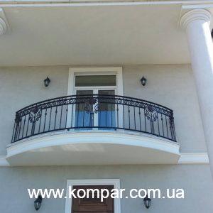 Огородження балкону - (модель ОБ013) | Кузня "Компар" виконує замовлення будь-якої складності. Ковані ворота, паркани, огородження сходів та інше.